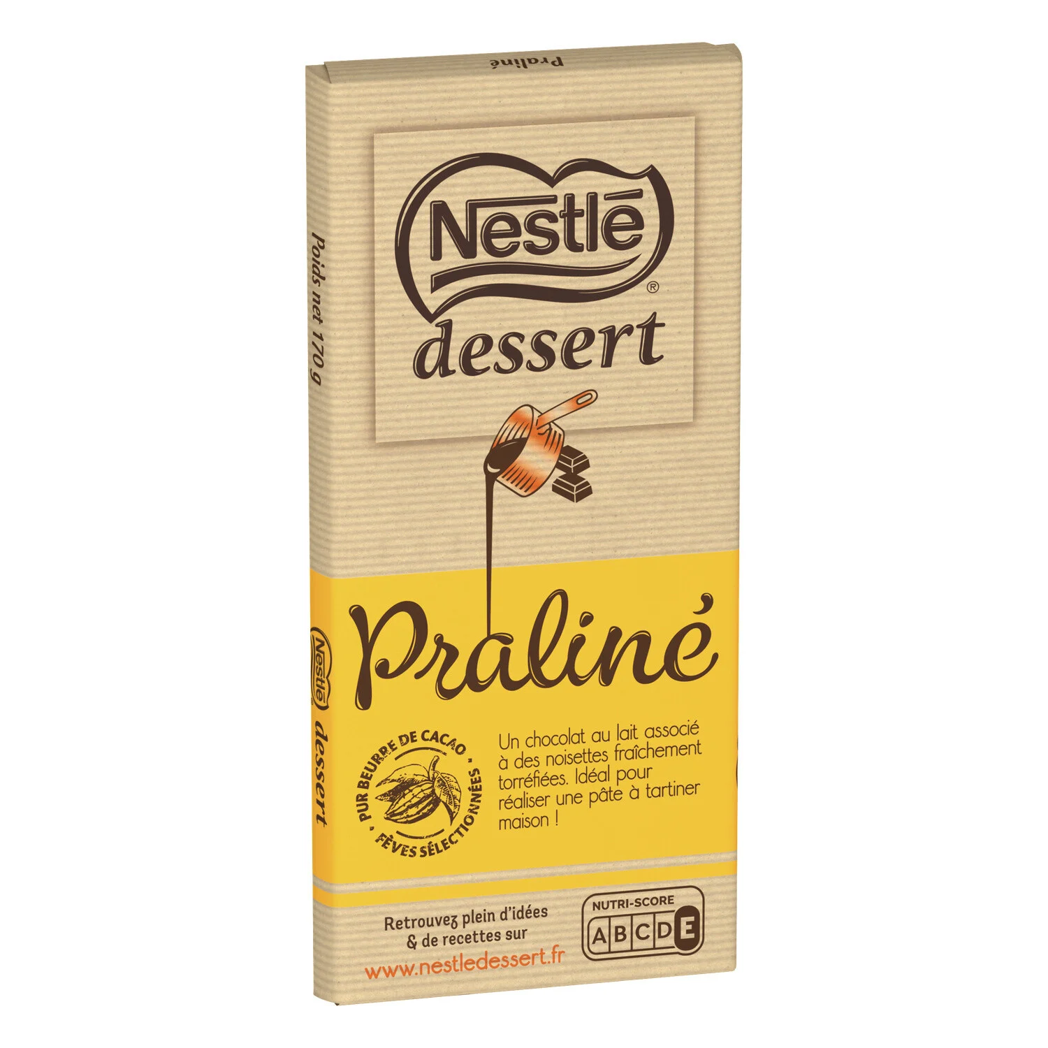 Tablette De Chocolat Praliné 170g - Nestle Dessert