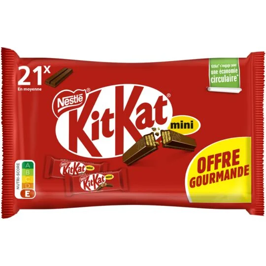 Mini Barres De Chocolat Au Lait 350g - Kitkat