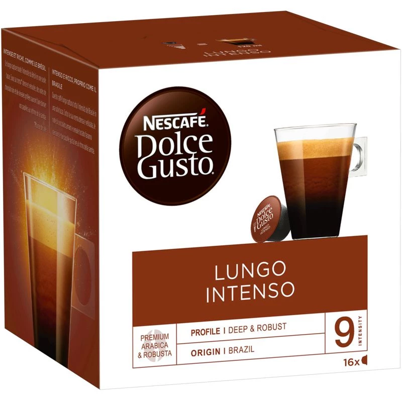 Café Lungo Intenso X16 Kapseln 144g - NESCAFÉ
