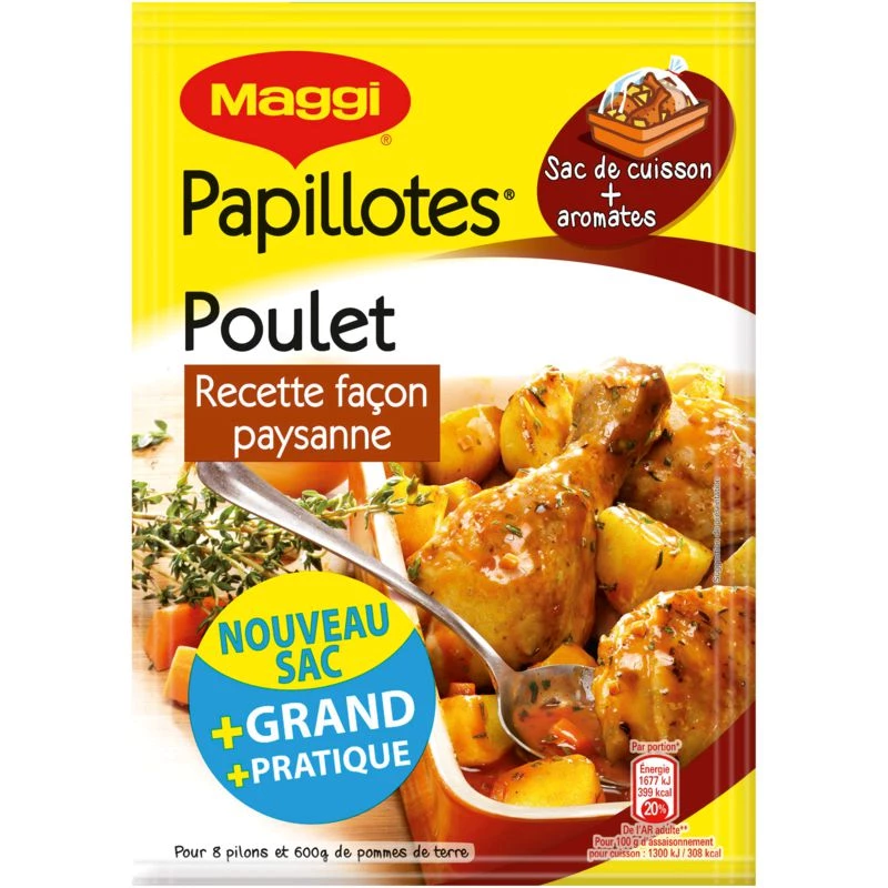 Peasant Style Chicken Papillotes, 32g - MAGGI
