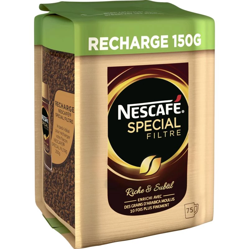 عبوة إعادة تعبئة القهوة المفلترة الغنية والرائعة 150 جرام - NESCAFÉ