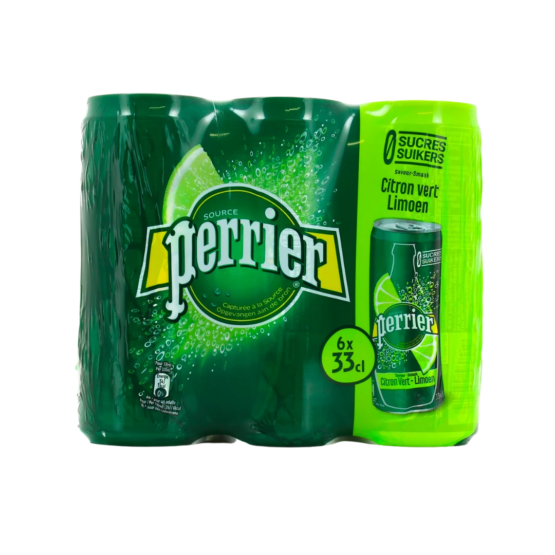 Agua mineral con gas lima 6x33cl - PERRIER