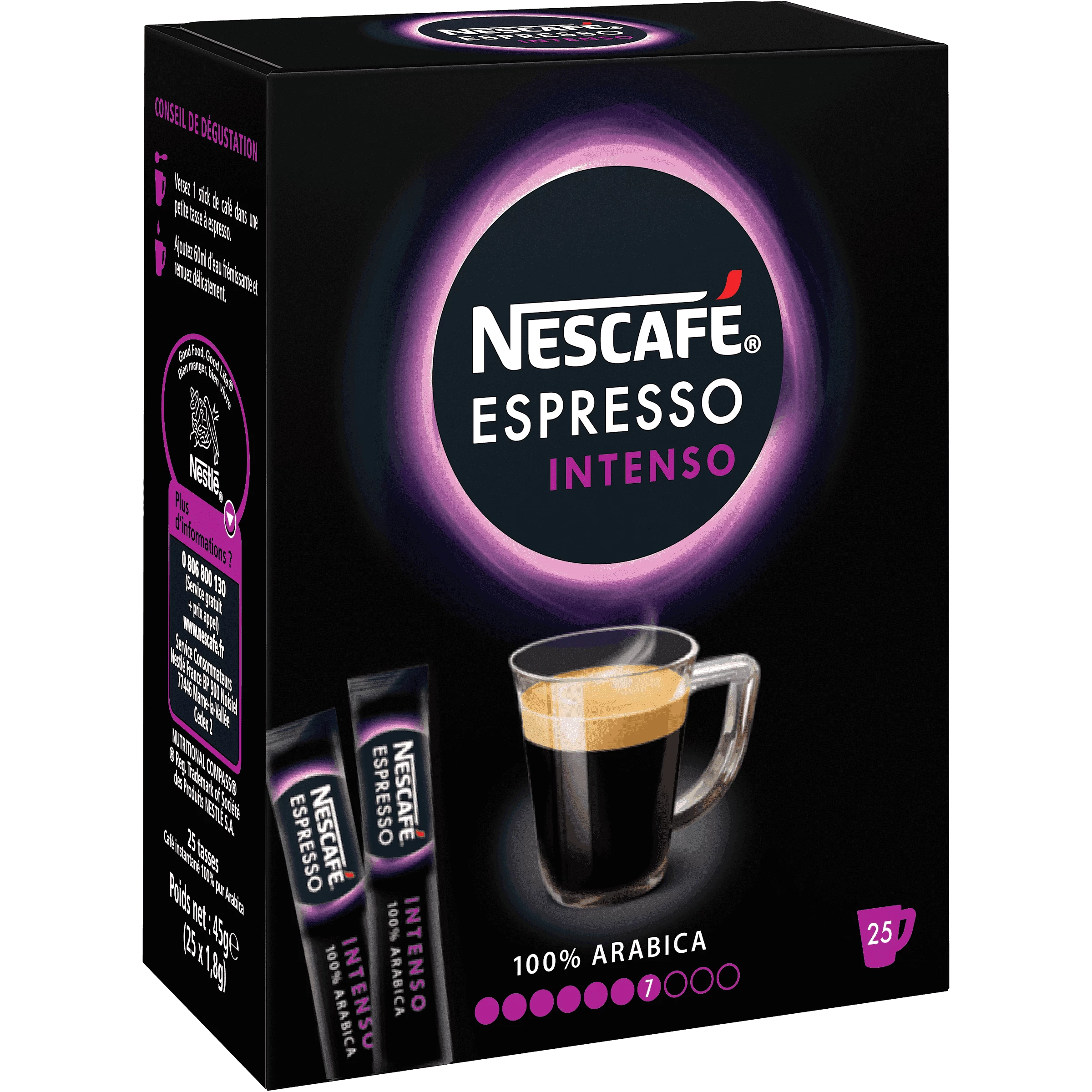 Café espresso intenso x25 que 45g - NESCAFÉ