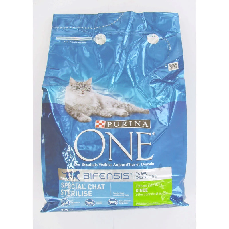 Croquettes pour chat stérilisé dinde 3kg - PURINA