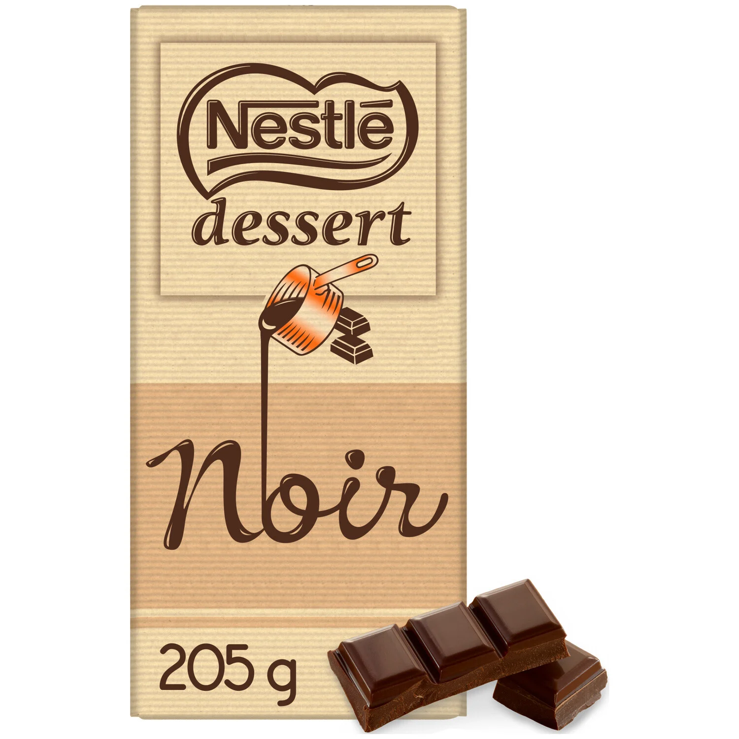 Tablette De Chocolat Noir 205g - Nestle Dessert
