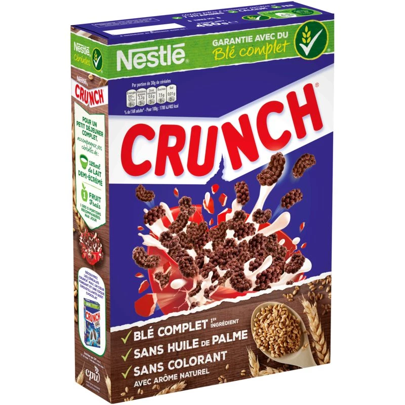 CRUNCH chocolate cereals 450g - NESTLE