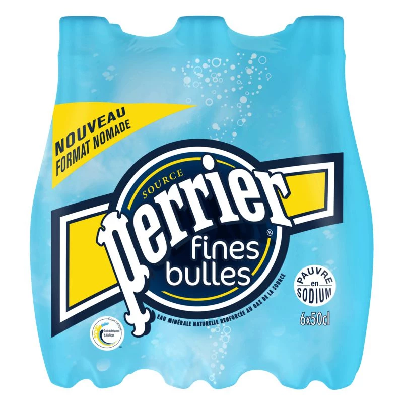 Sparkling mineral water fine bubbles 6x50cl - PERRIER