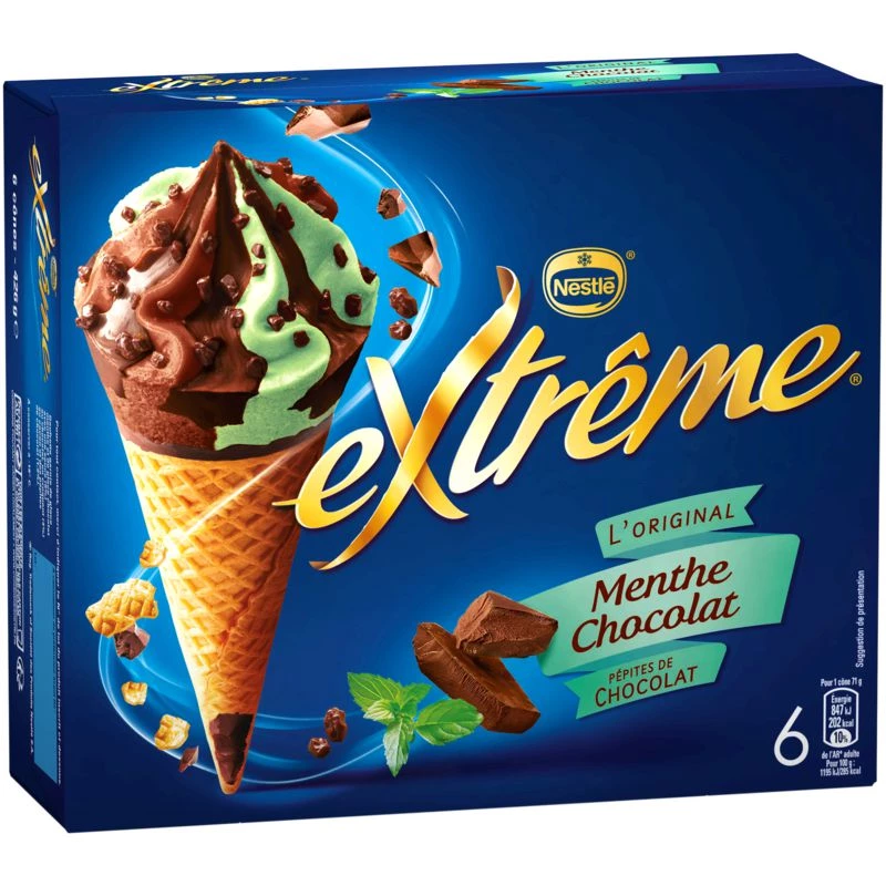 Mint and chocolate ice cream x6 - NESTLE