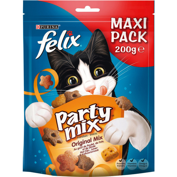 Grossiste Croquettes pour chat Party Mix Original Felix 200G PURINA