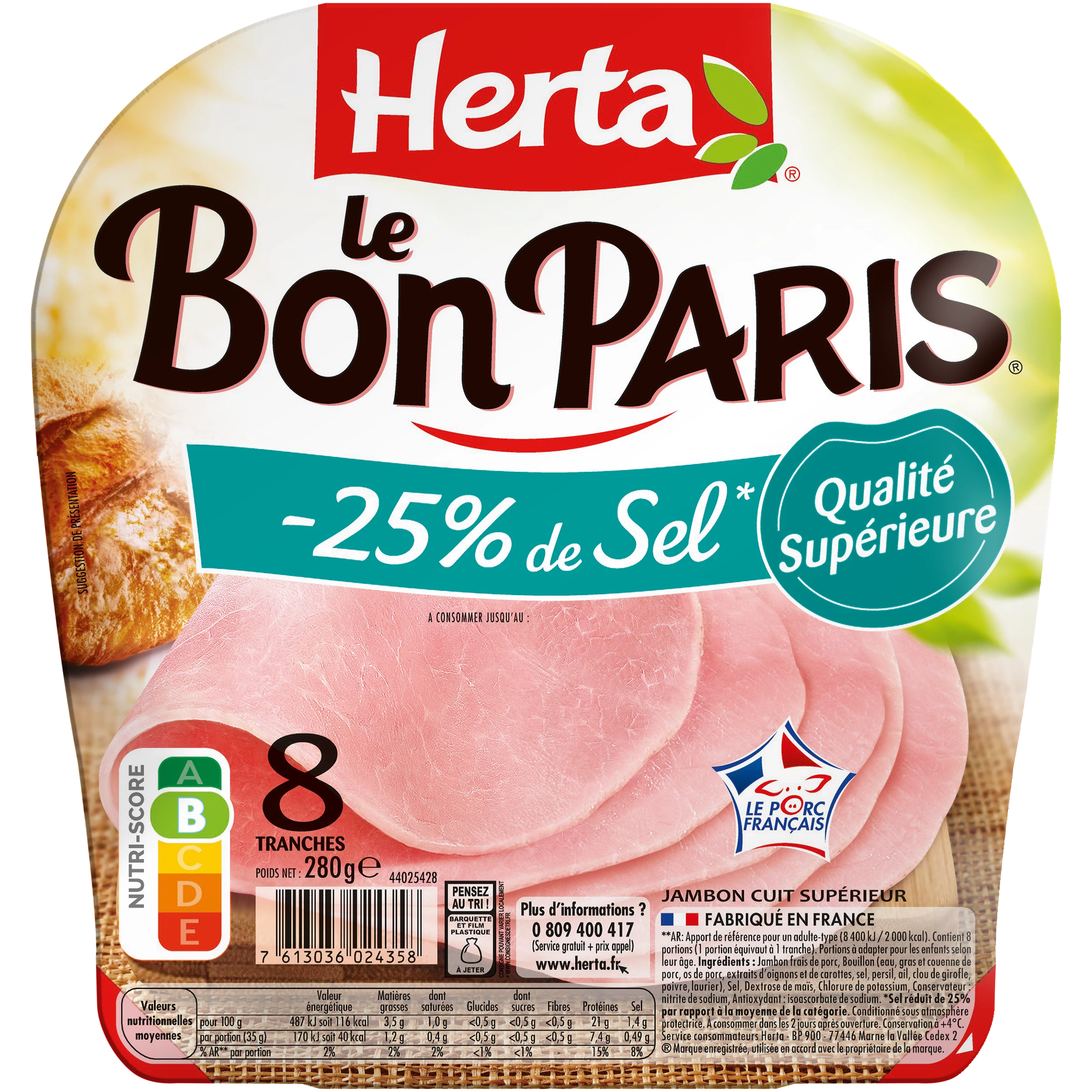 Bon Paris -25% Sel 8t 280g