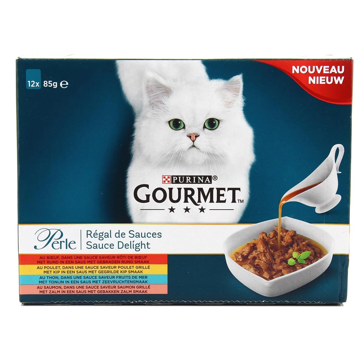 Paté mèo Régal de Sauces Gourmet 12x85g - PURINA