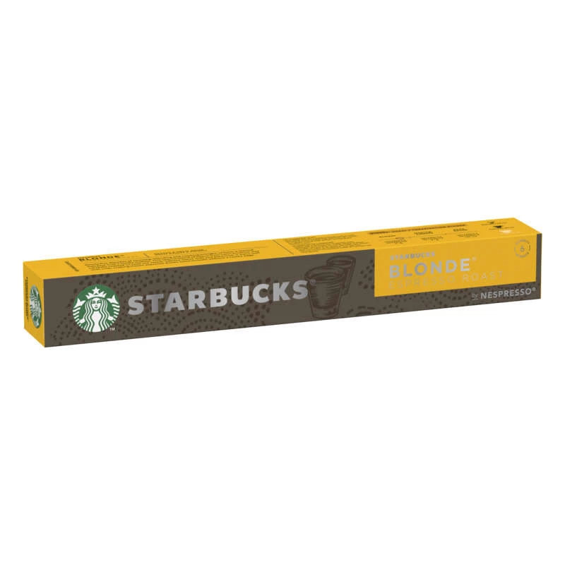 Café viên nang nespresso vàng espresso 10x55g - STARBUCKS