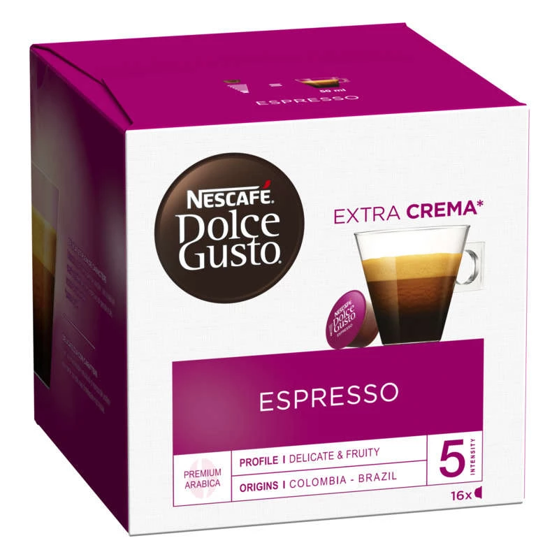 Caffè Capsule Espresso; x16 264 g - NESCAFÉ DOLCE GUSTO