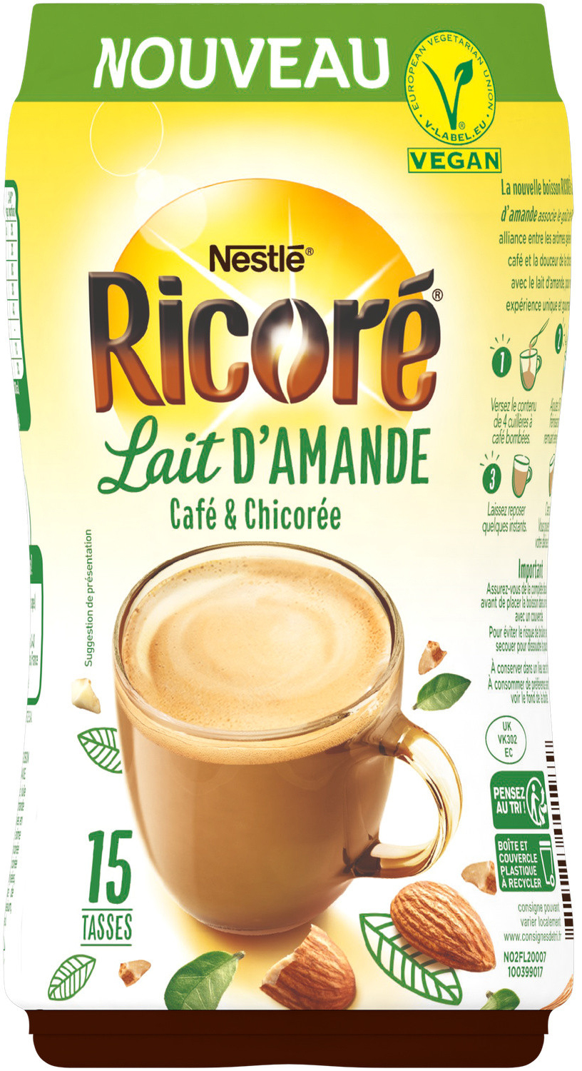Grossiste Café Chicorée Lait d'Amande 190g - RICORE