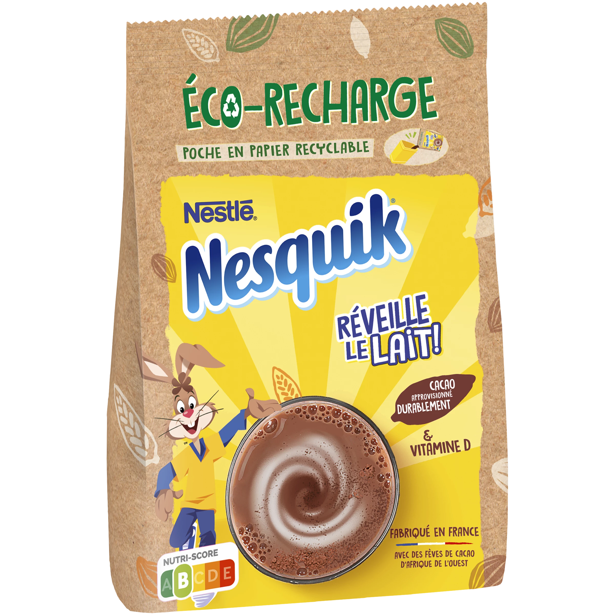 Poudre de cacao au lait eco-recharge 430g - NESQUIK
