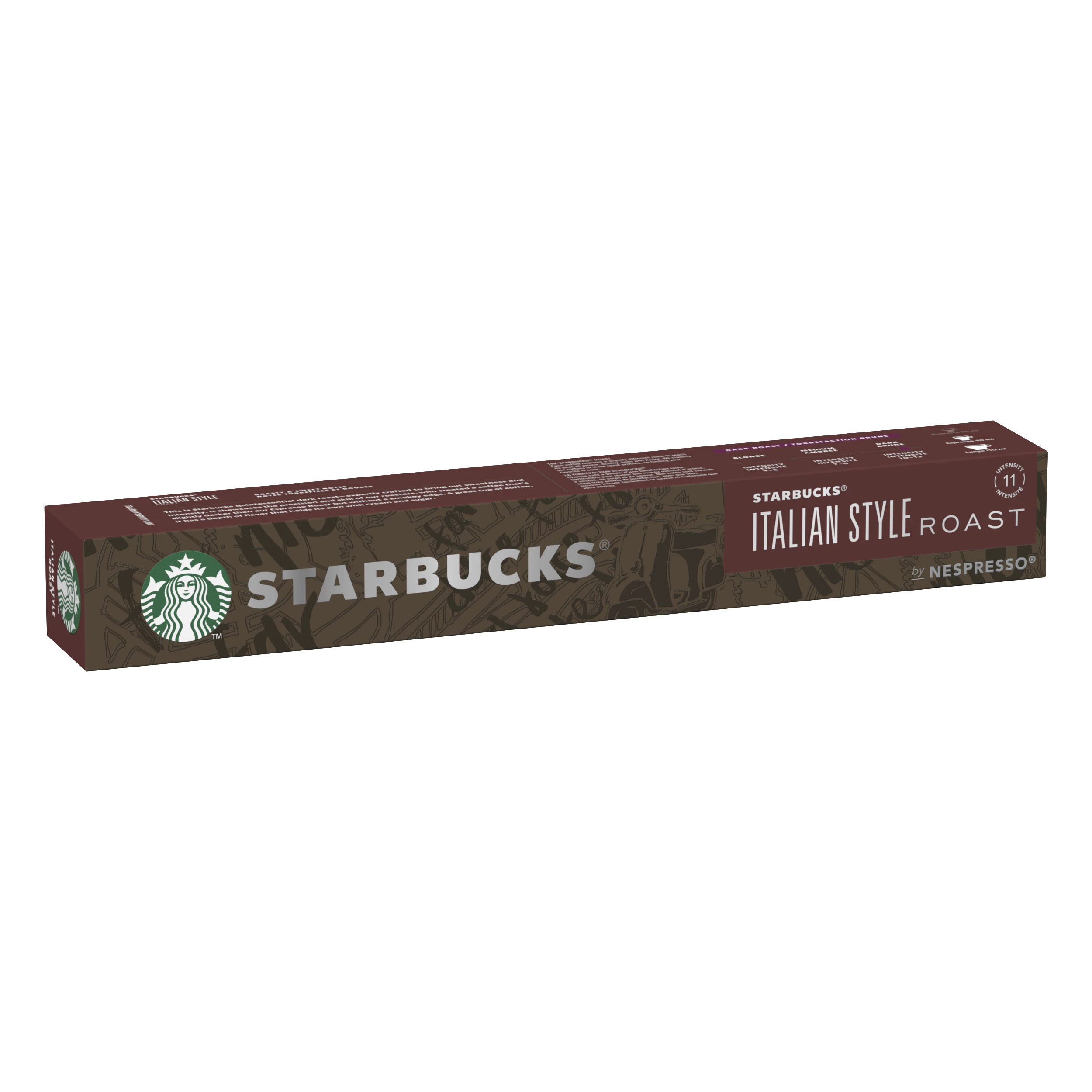 كبسولات القهوة المشوية الإيطالية × 10؛ 56 جرام - STARBUCKS
