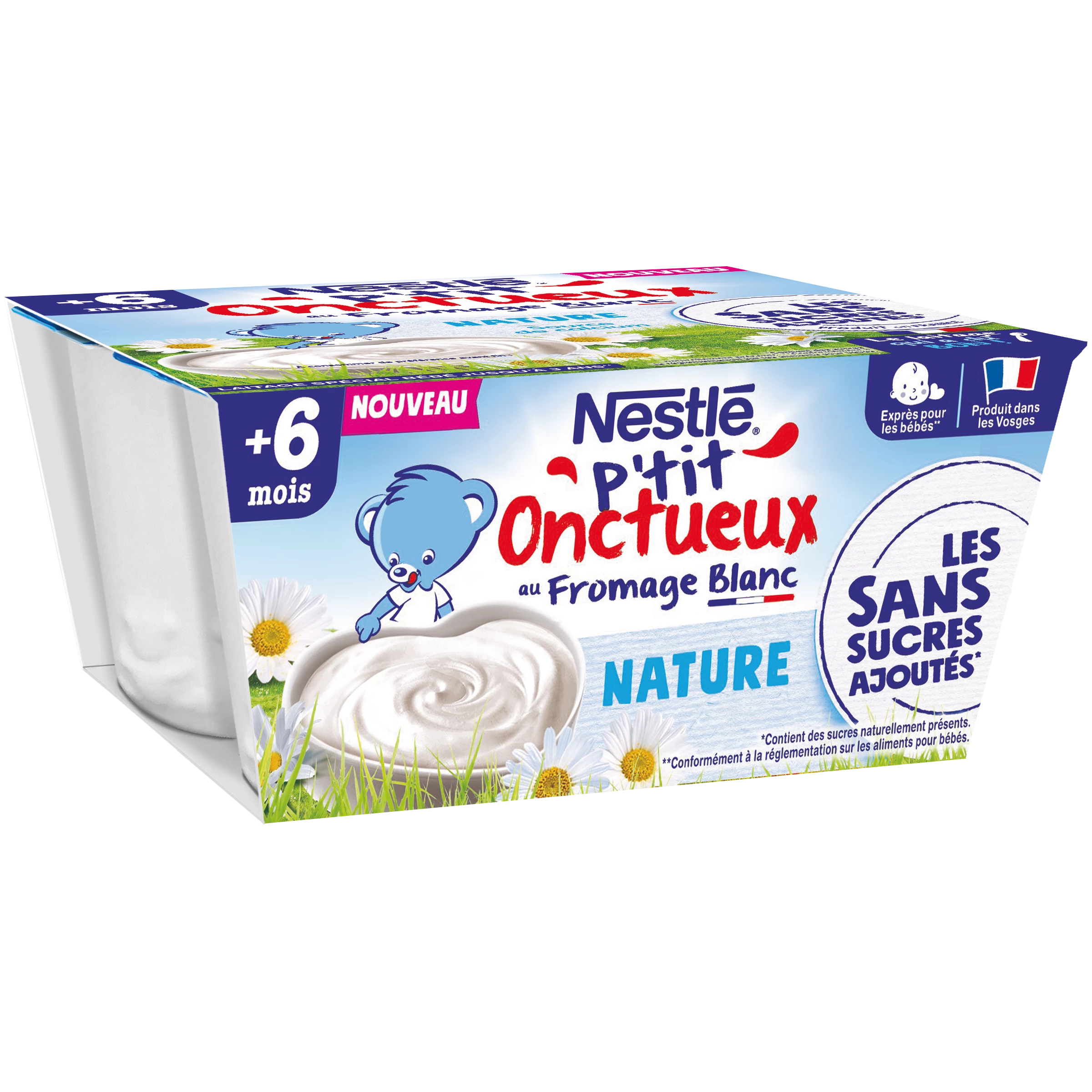 Ptit Unctueux Dessert per neonati dai 6 mesi in su senza zuccheri aggiunti - NESTLE