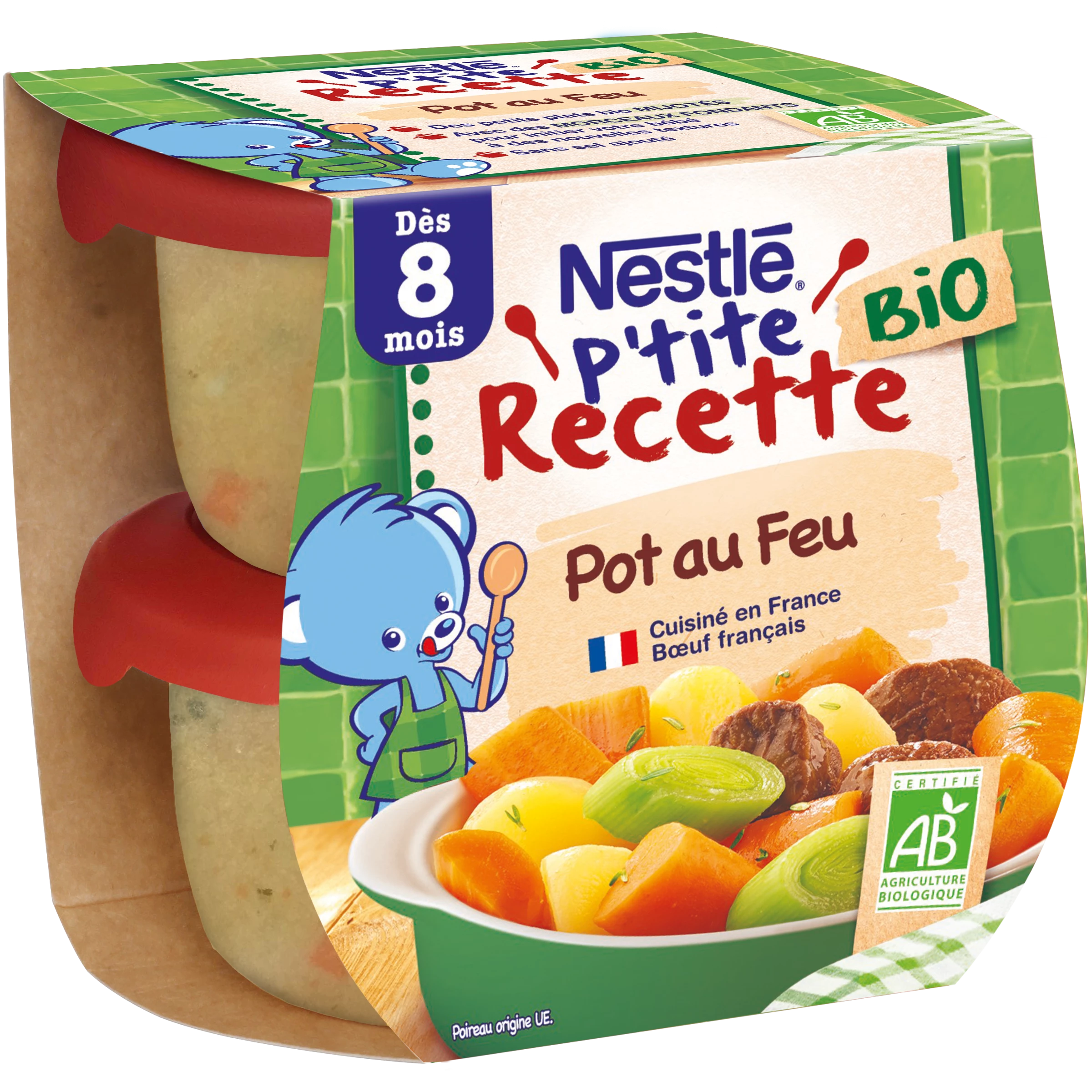 Ptit Rec Pot Au Feu Organic 2x190g