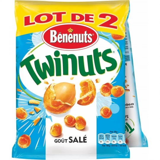 Twinuts goût salé 2x140g - BENENUTS