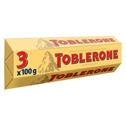 Barres Chocolatées Au Lait Avec Nougat Et Amandes 3x100g - Toblerone