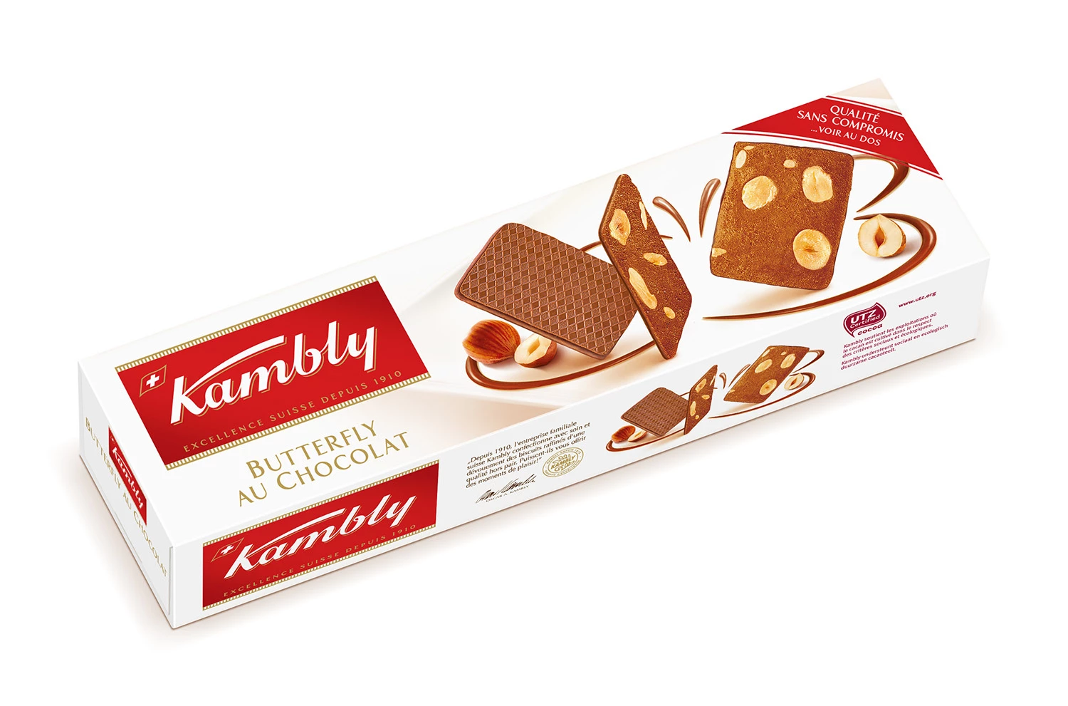 Kambly Butterfly Chocolat 100gr Cx12