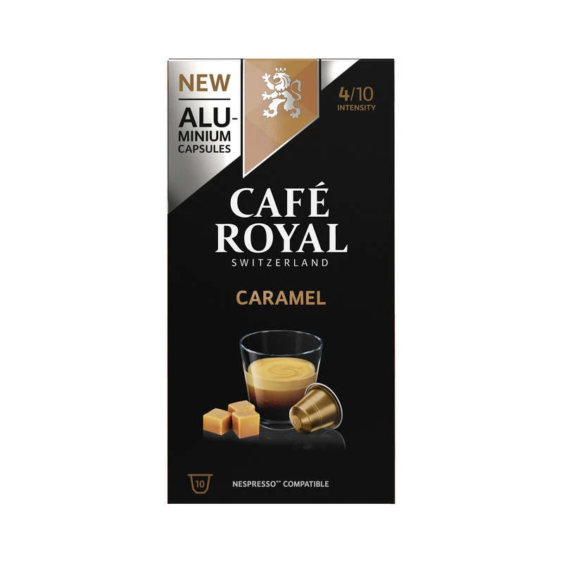 Viên nang cà phê caramel tương thích Nespresso® x10 50g - CAFE ROYAL