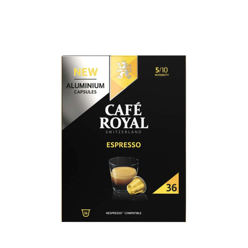 Cápsulas de Café Espresso x36 187g - CAFE ROYAL