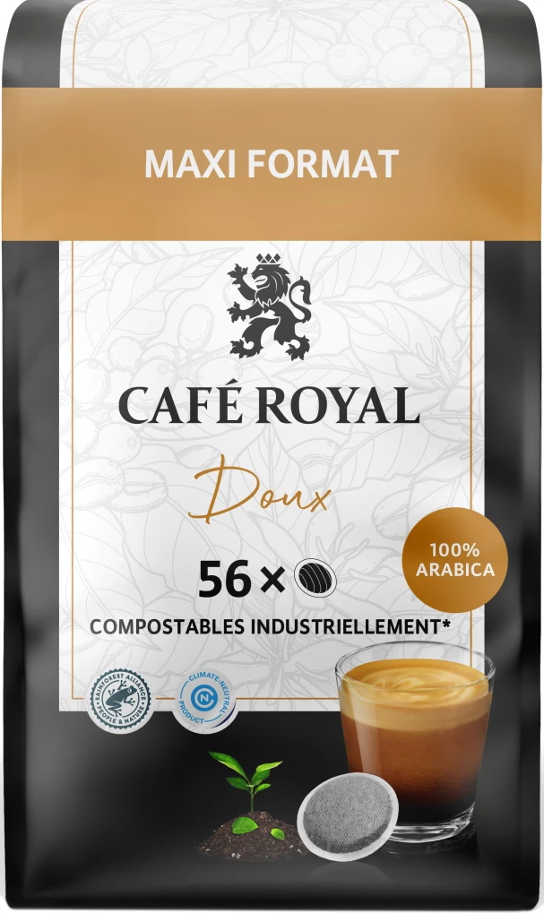 Café dosettes compatibles senseo doux - CAFÉ ROYAL
