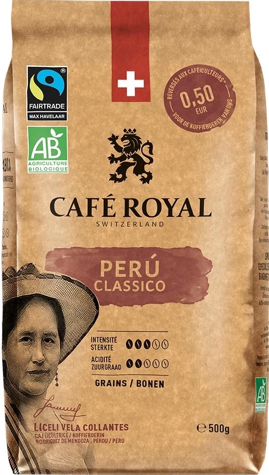 Café en Grains Bio du Perou Classique 500g - CAFE ROYAL