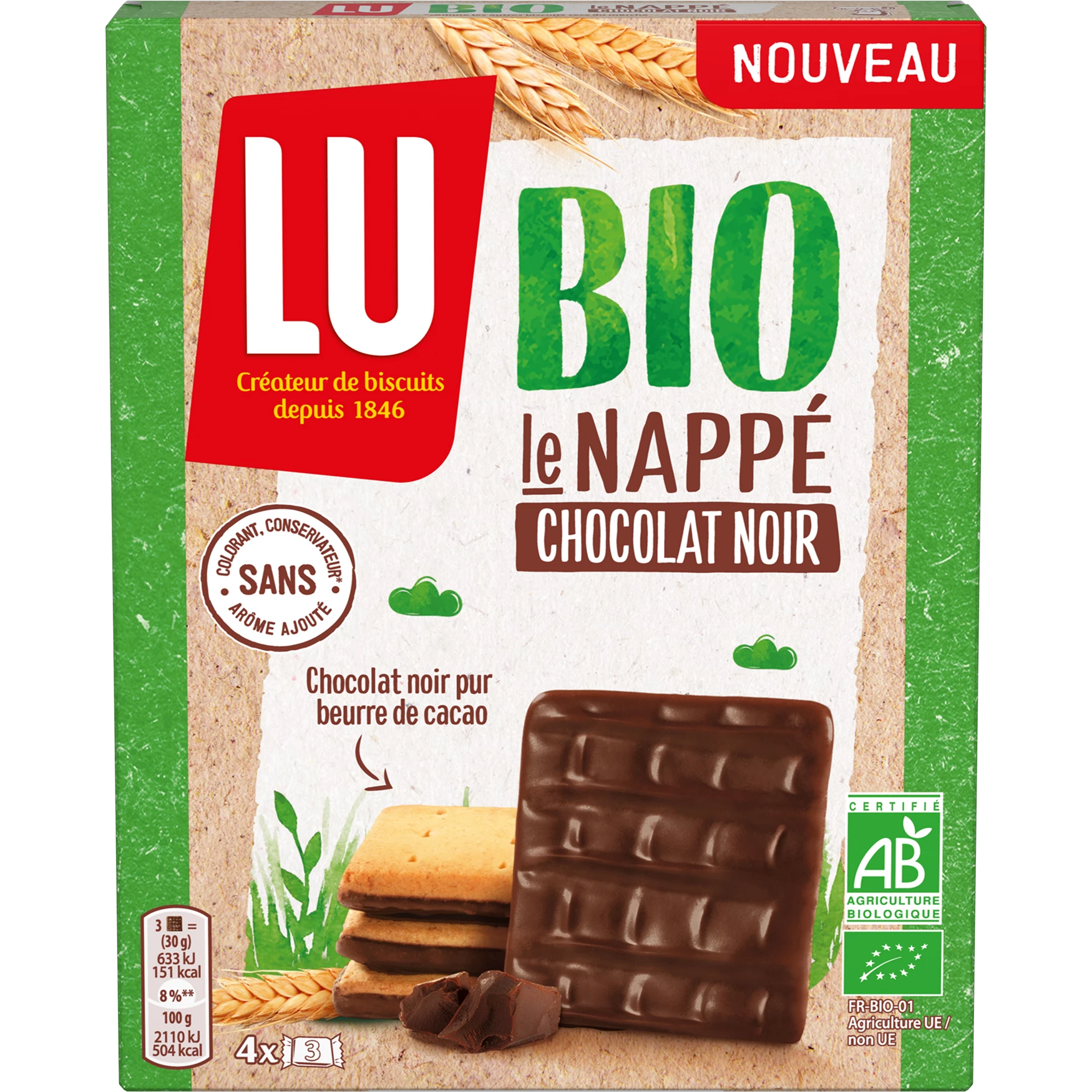Lu Bio Biscuits Nappe Noir 120