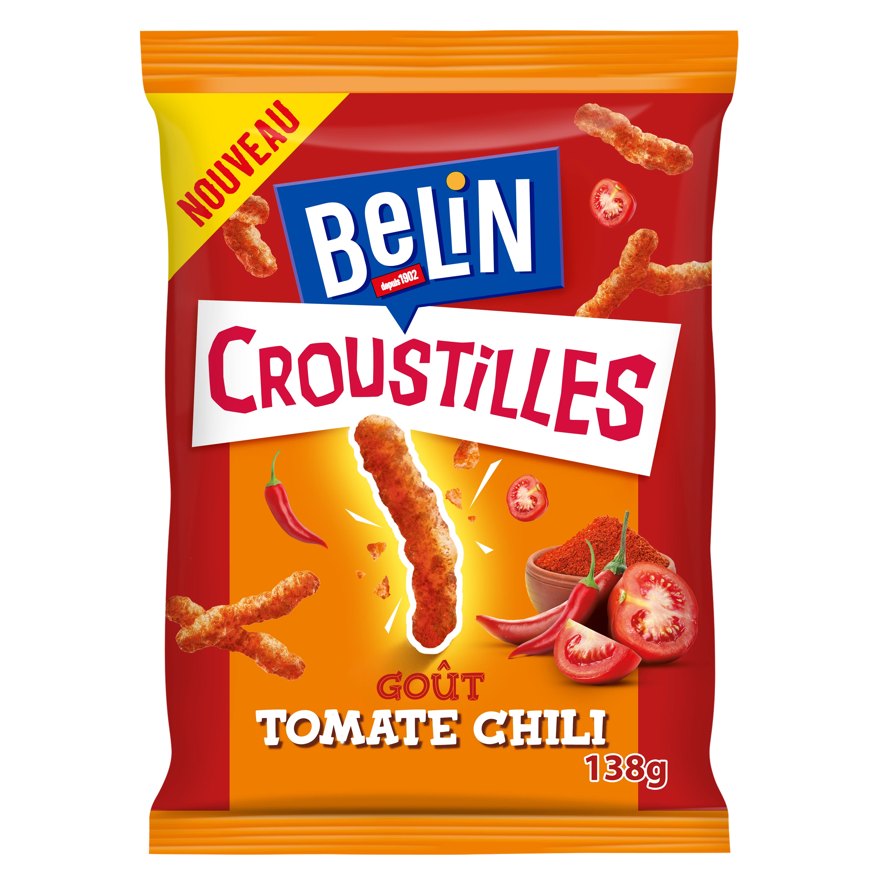 Chips de tomate y chile, 138 g - BELIN