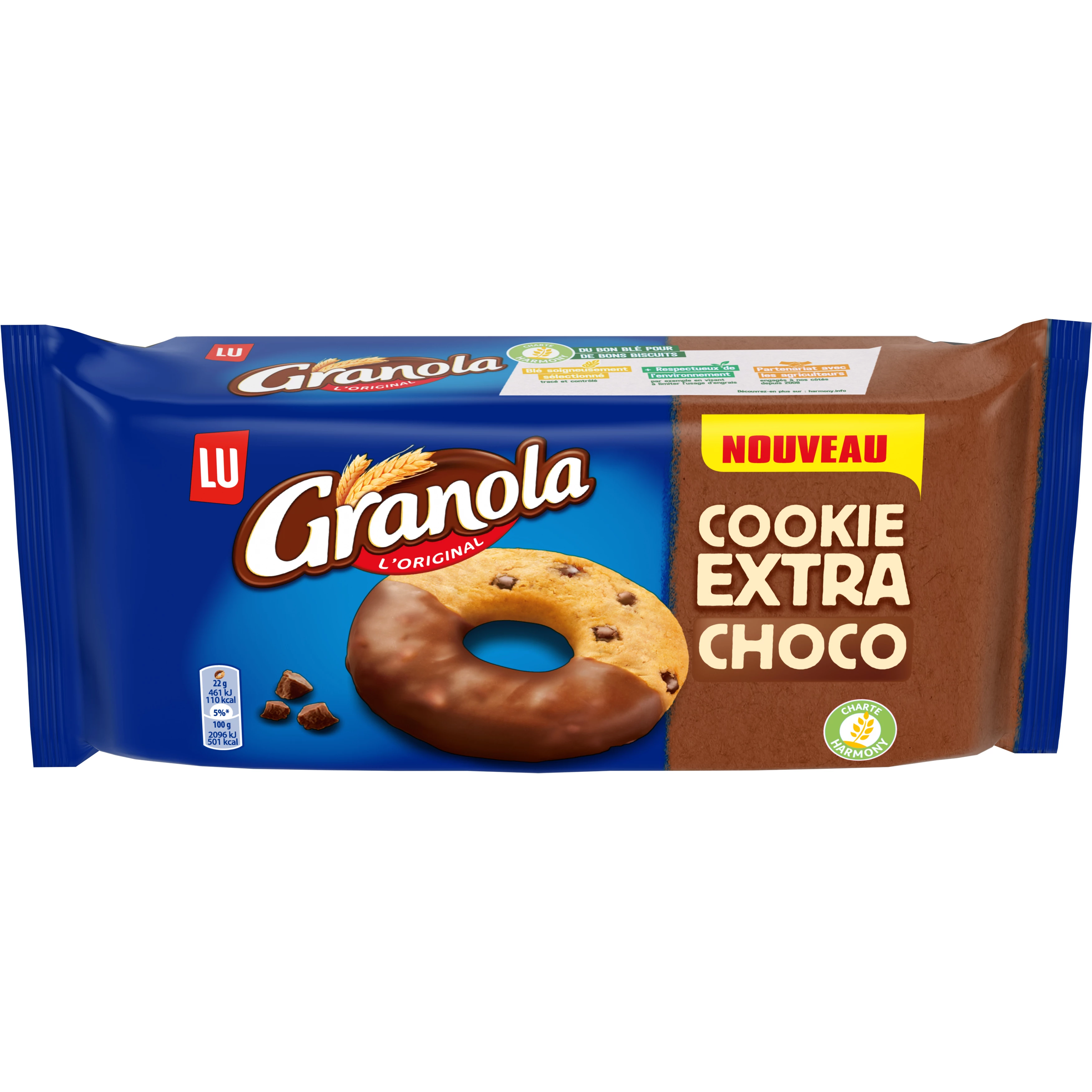 Biscoito Extra Choco Granola, 176g - LU