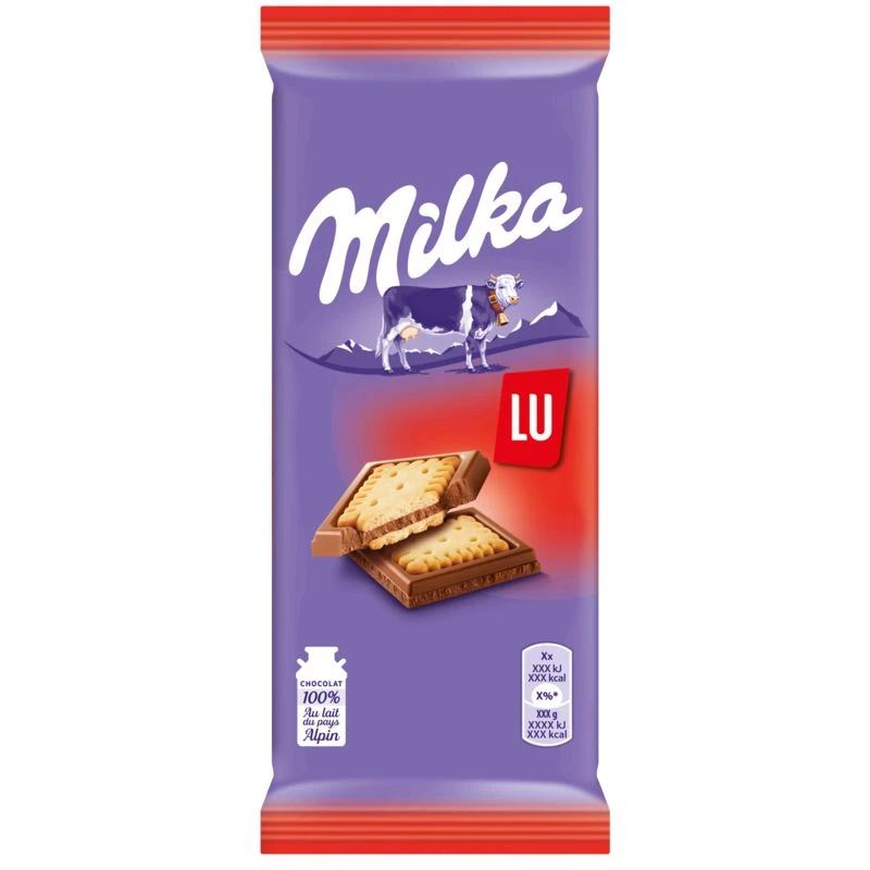 Petit Lu Chocoladekoekjes 2x87g - MILKA