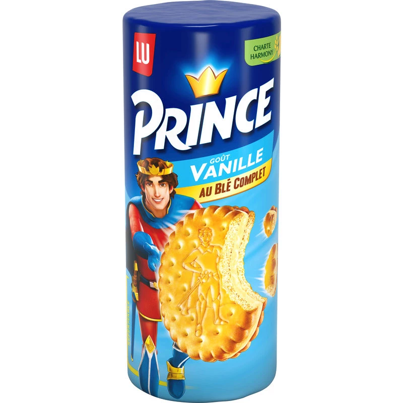 Bánh quy lúa mì nguyên hạt hương vani Prince 300g - PRINCE