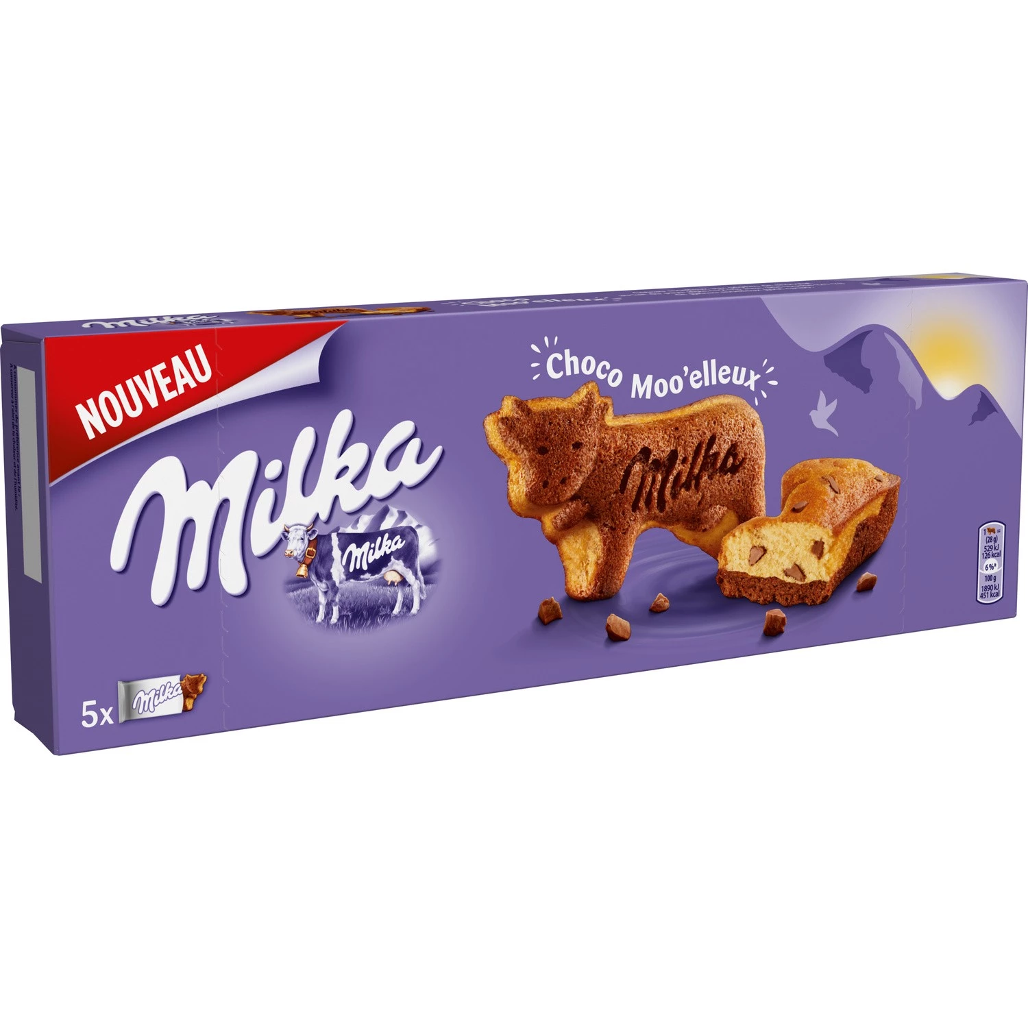 Bánh Choco Moo'elleux x5 140g - MILKA