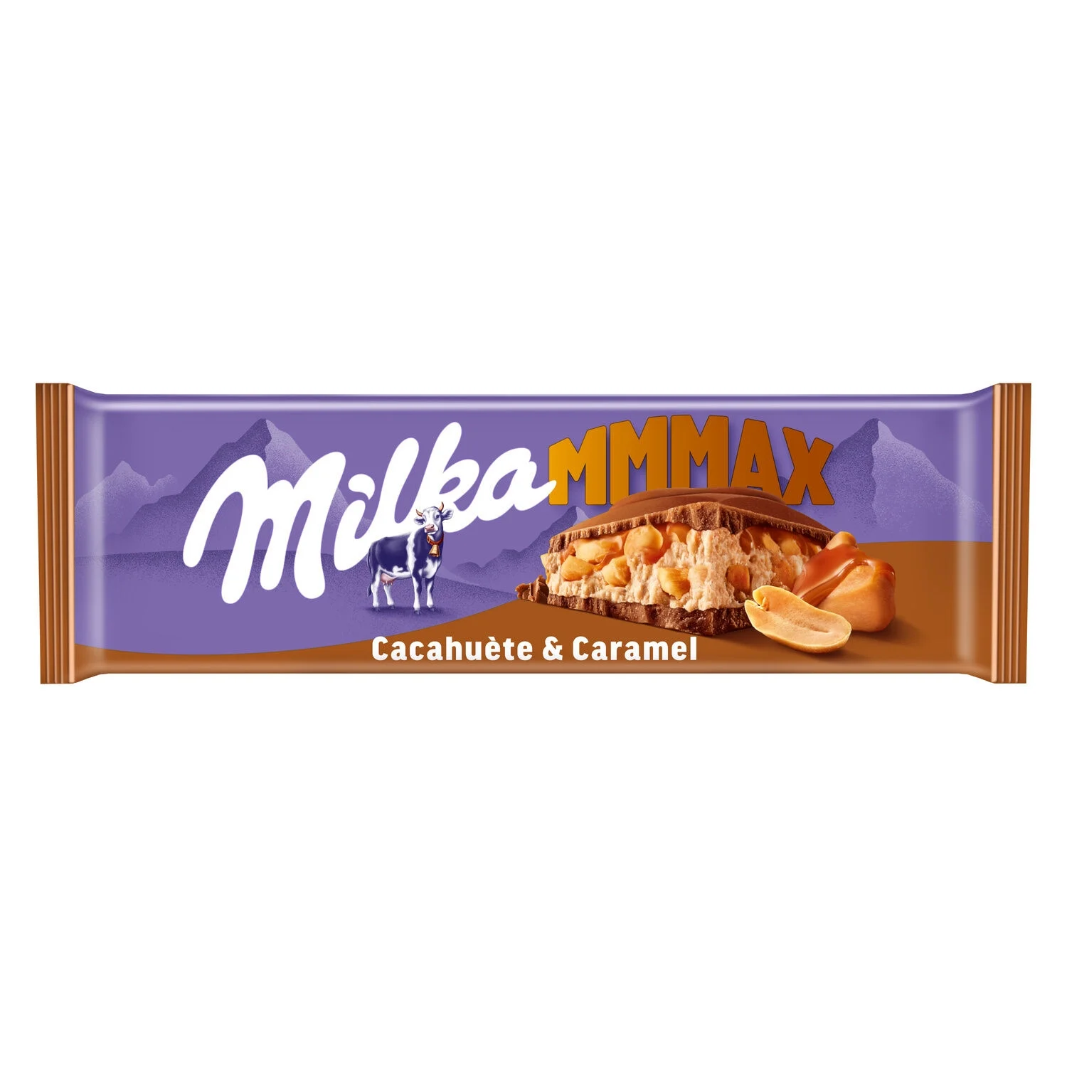 Tablette De Chocolat Au Lait Cacahuètes Et Caramel Mmmax 276g - Milka