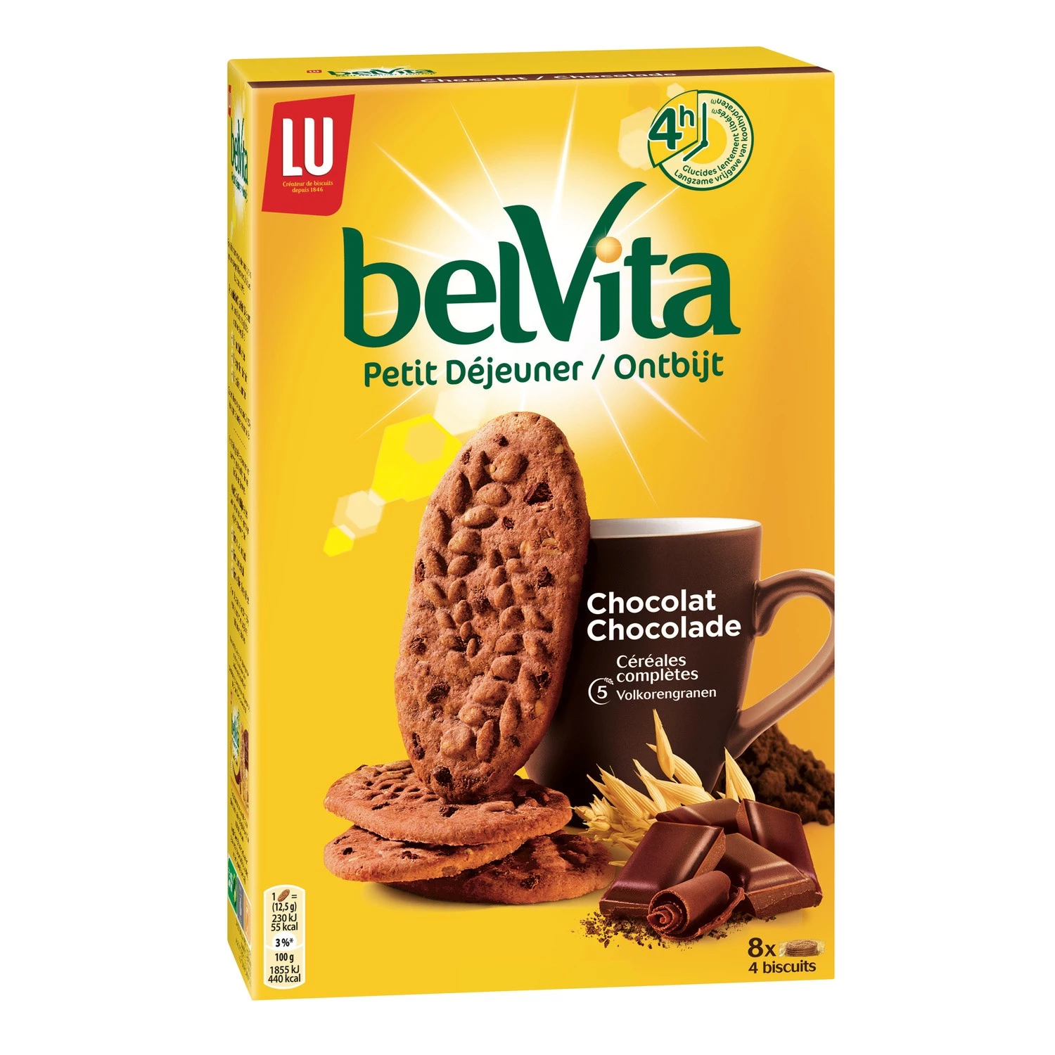 Bánh quy ăn sáng sô cô la Lu 400 g - BELVITA