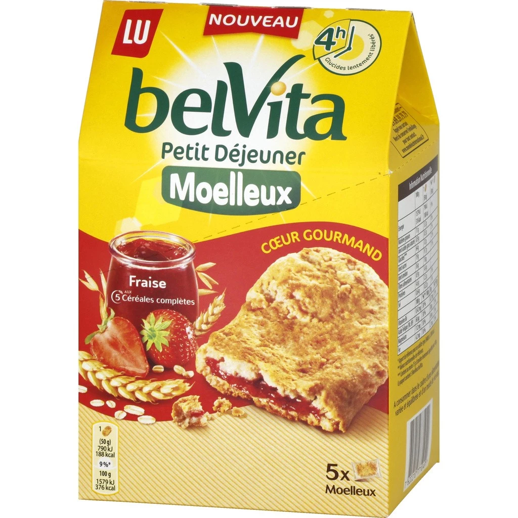 Soft strawberry breakfast biscuits 250G - BELVITA
