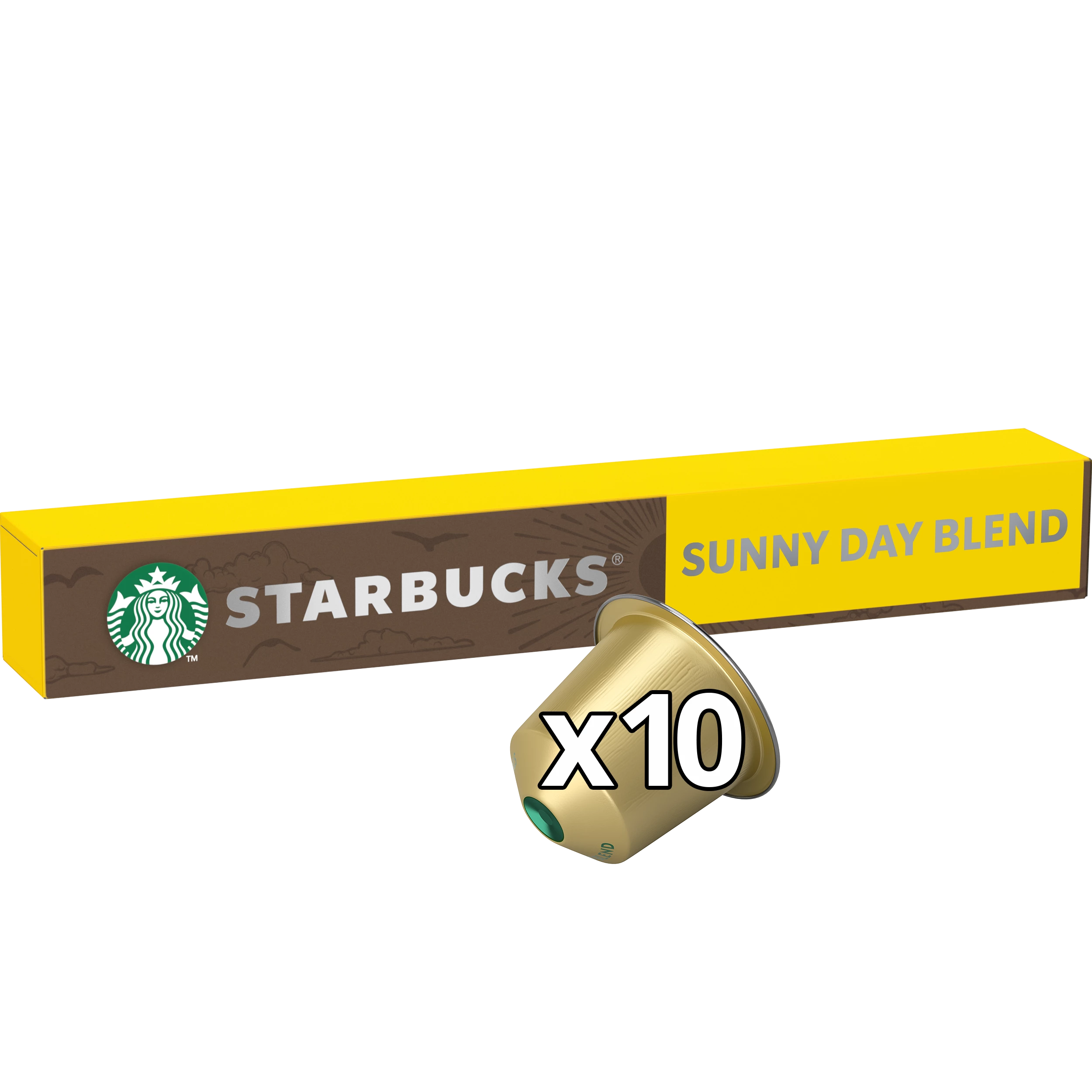 Cápsulas Café Sunny Blend Compatível Nespresso x10; 56g - STARBUCKS