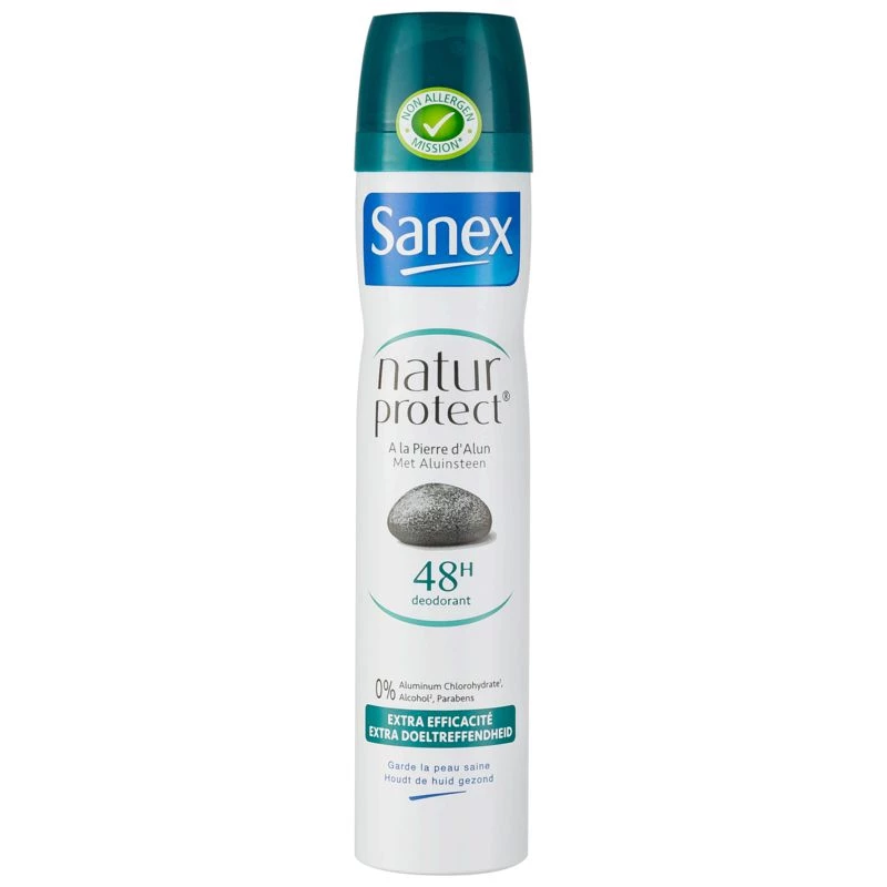 Déodorant femme spray extra efficacité 48h natur protect 200ml - SANEX