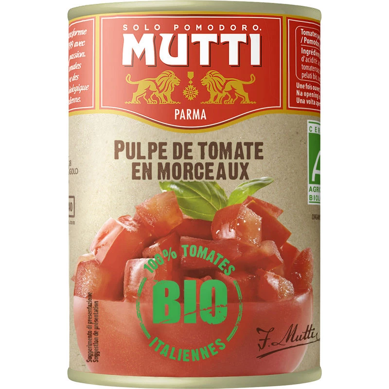 Morceaux de pulpe de tomates BIO 400g - MUTTI