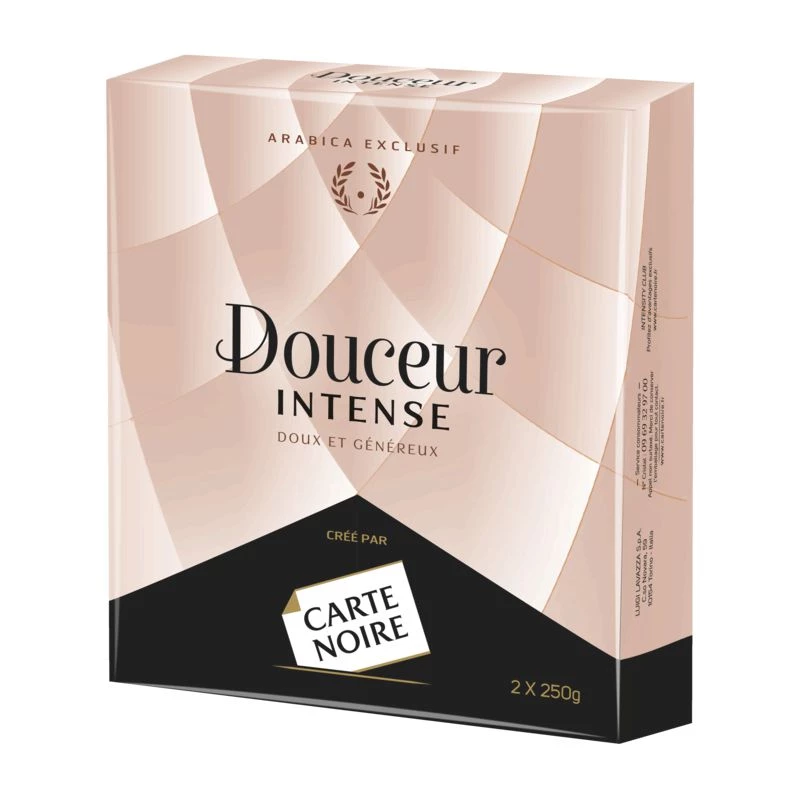 Café moulu douceur intense 2x250g - CARTE NOIRE