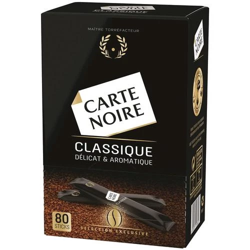 Café clásico delicado y aromático x80 sticks 144g - CARTE NOIRE