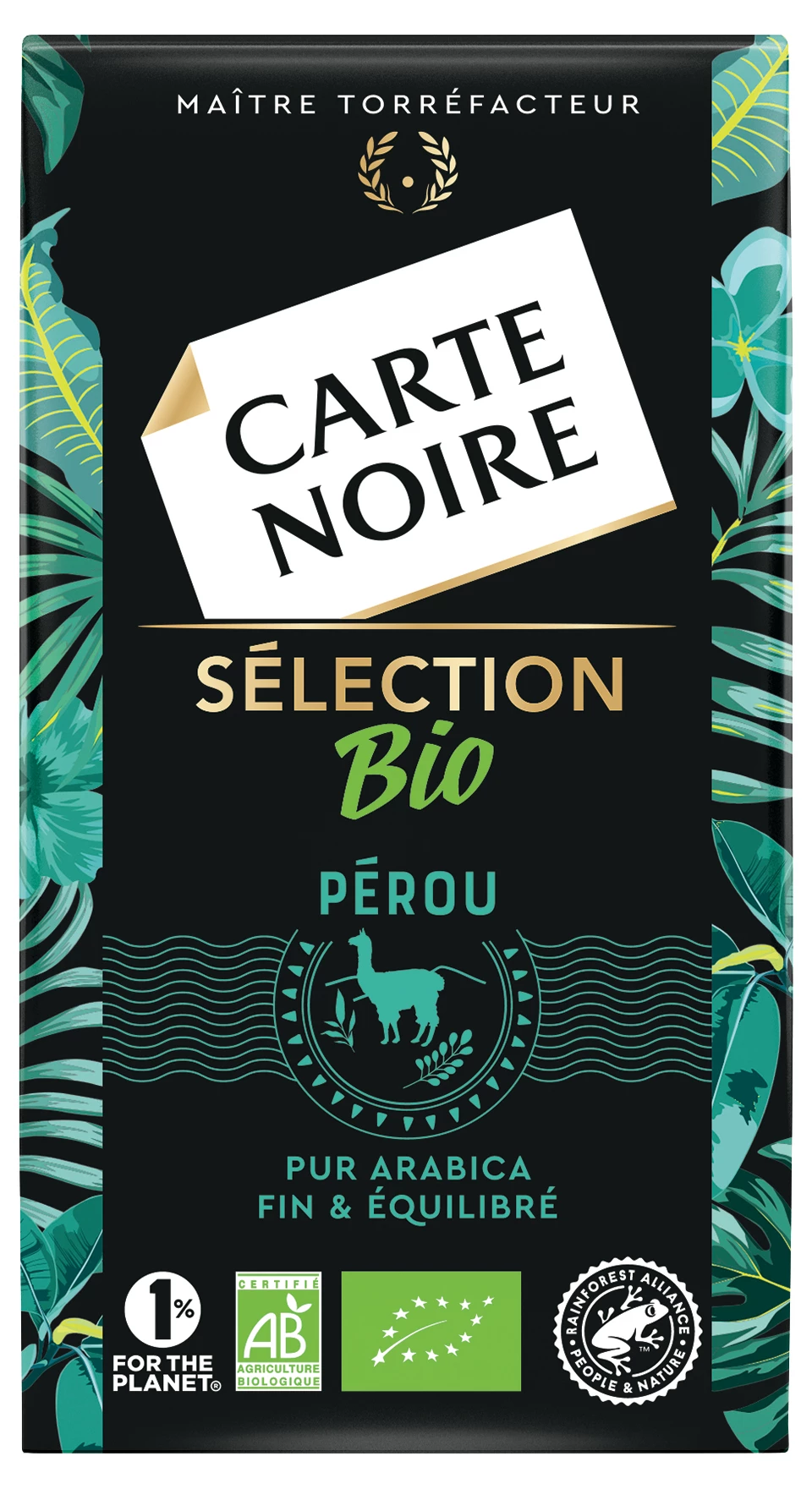 Café Moulu Bio Perou 250gr - CARTE NOIRE