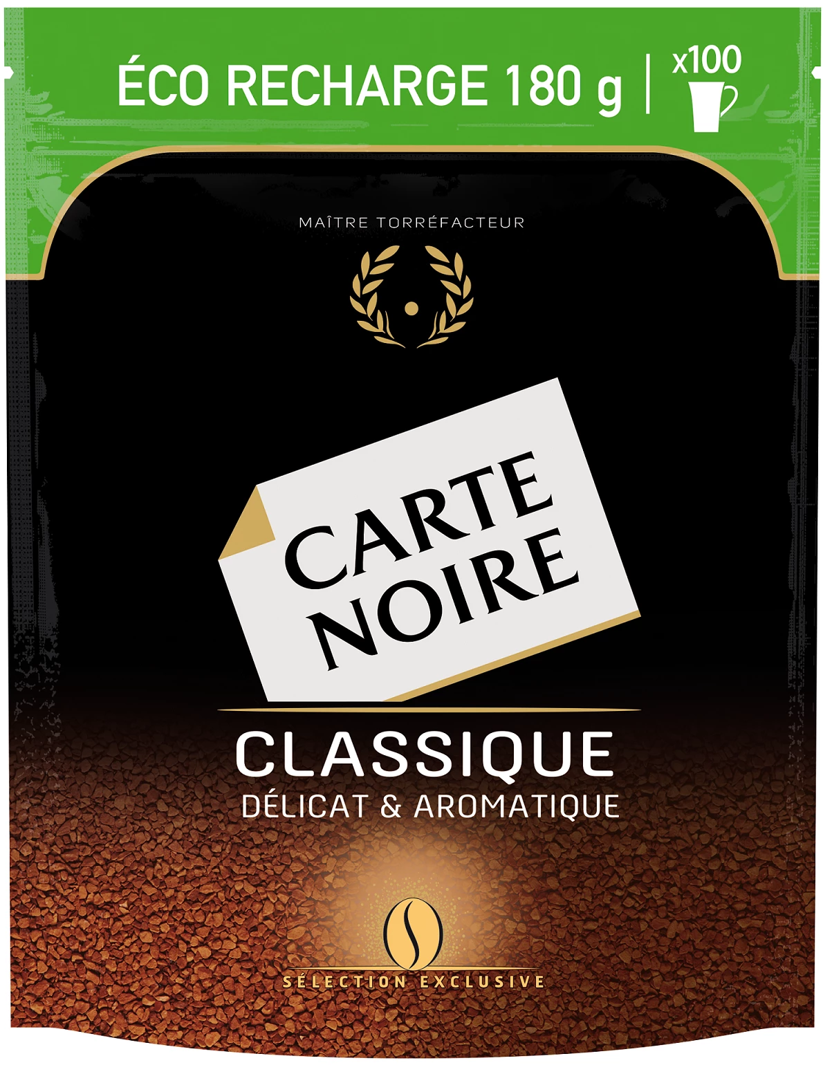 Café Soluble Clásico Eco-recarga 180g - CARTE NOIRE