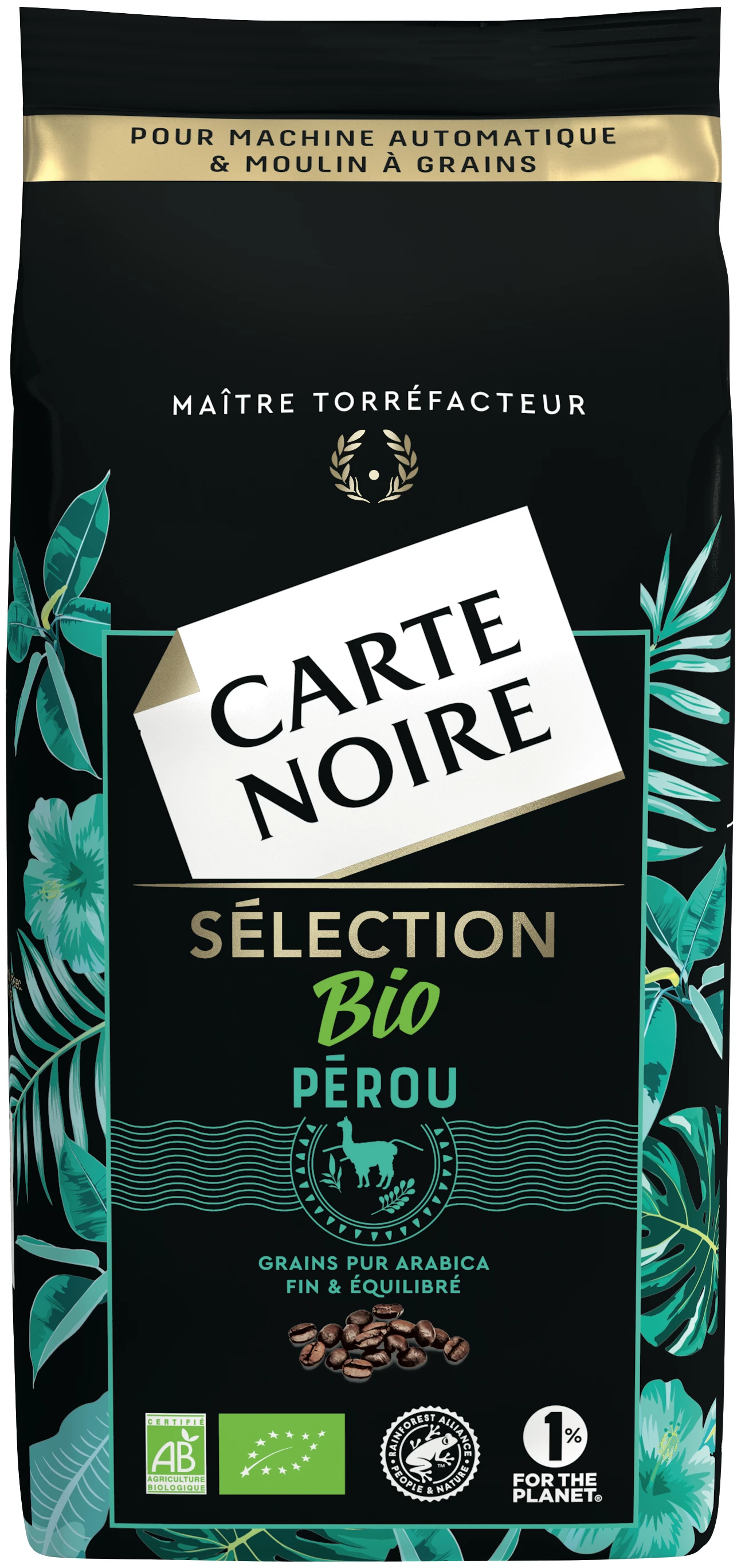 Café grain Perou Bio 500g - CARTE NOIRE