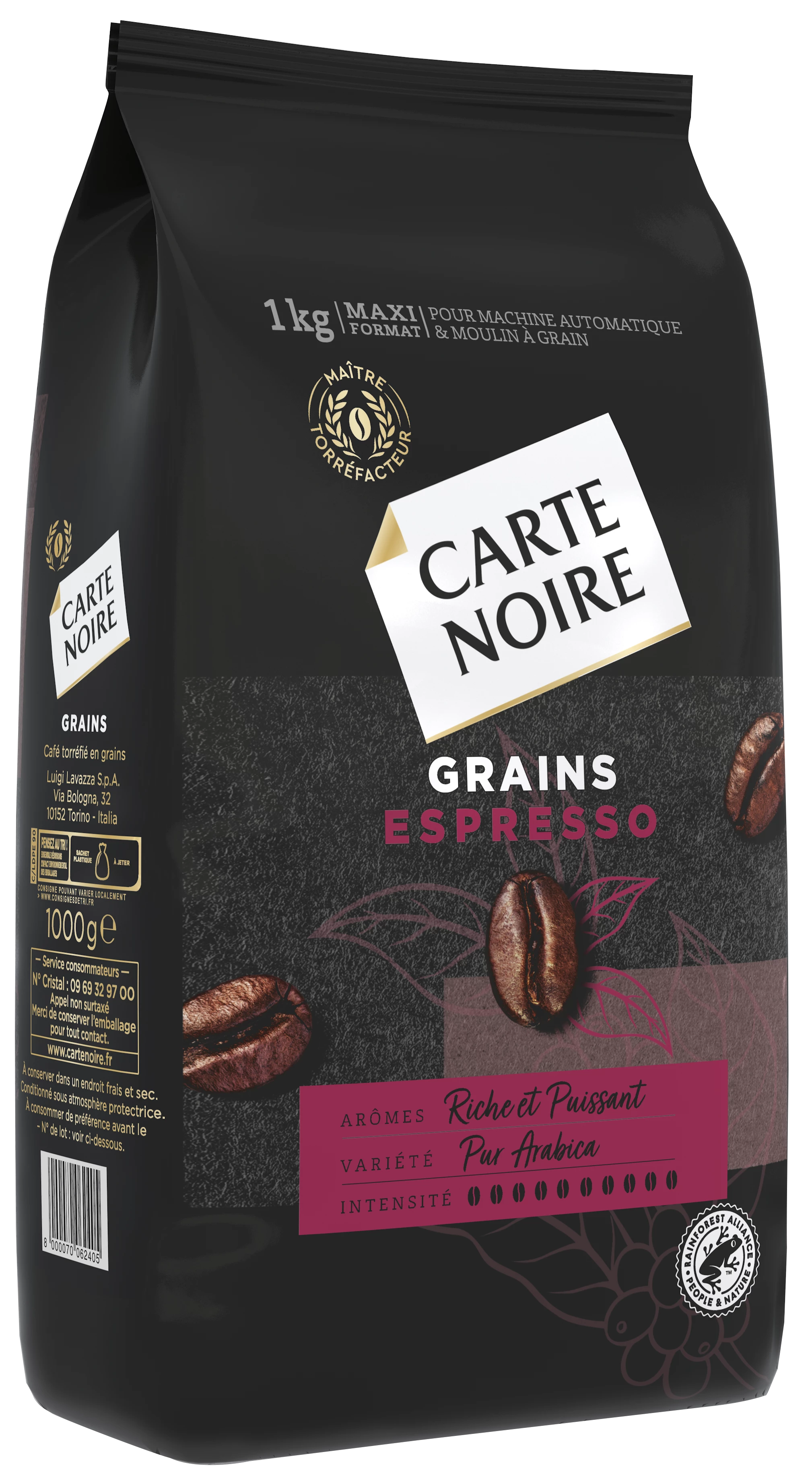 Cà phê và Ngũ cốc Espresso; 1 kg - CARTE NOIRE