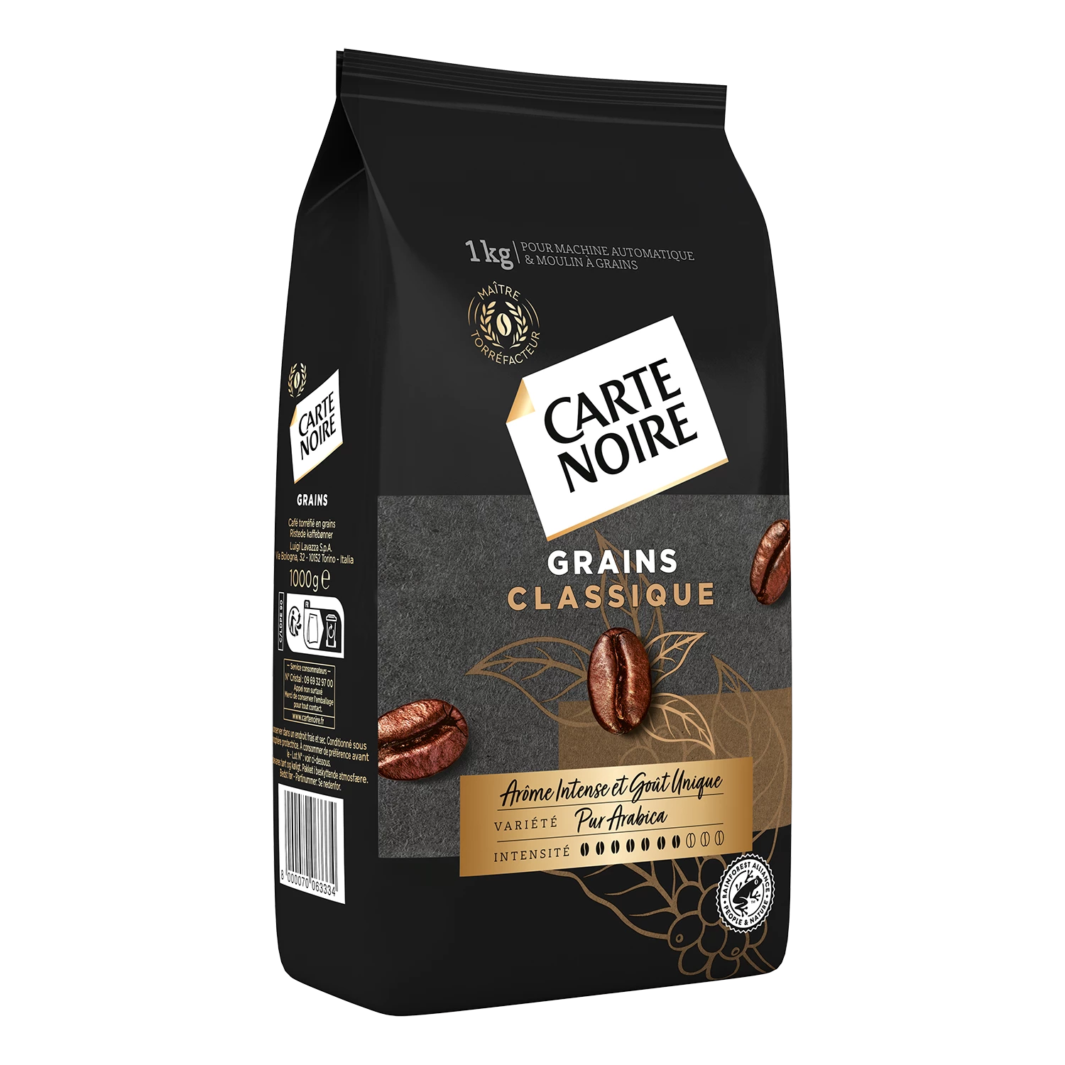 咖啡豆香气浓郁； 1公斤 - CARTE NOIRE