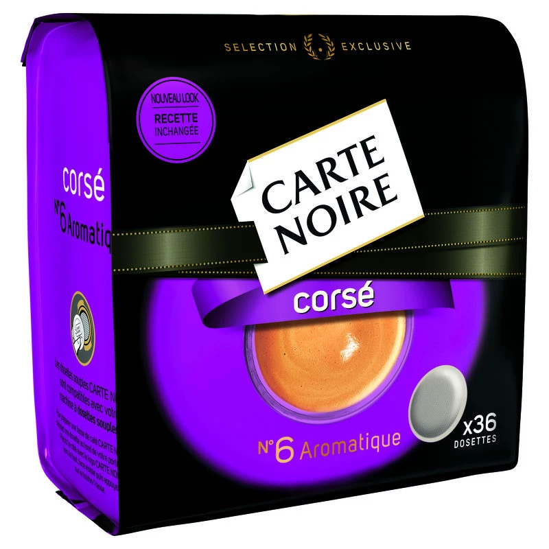 ストロングコーヒー n°6 x36 ポッド 250g - CARTE NOIRE