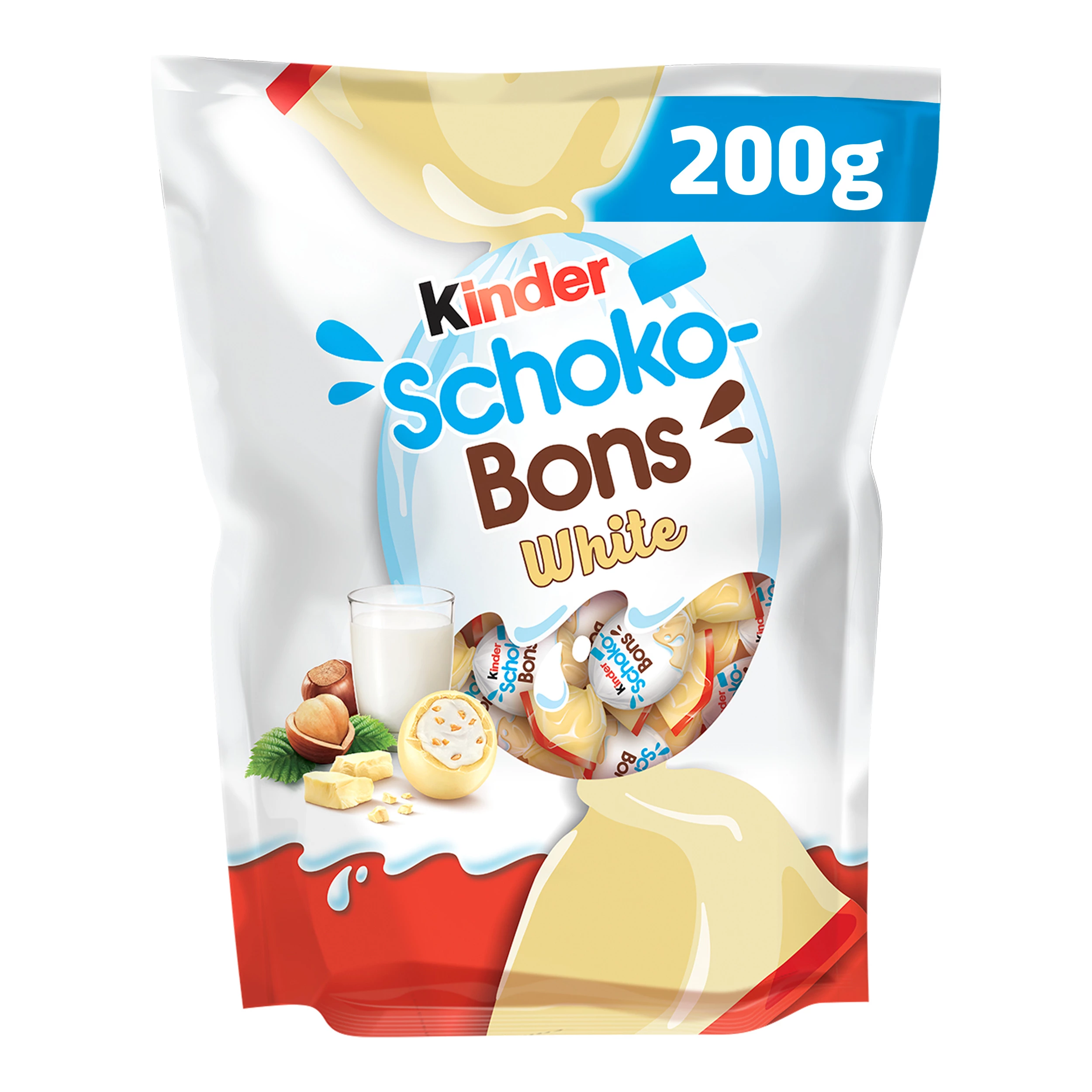 Bombons infantis de chocolate branco 200g - KINDER